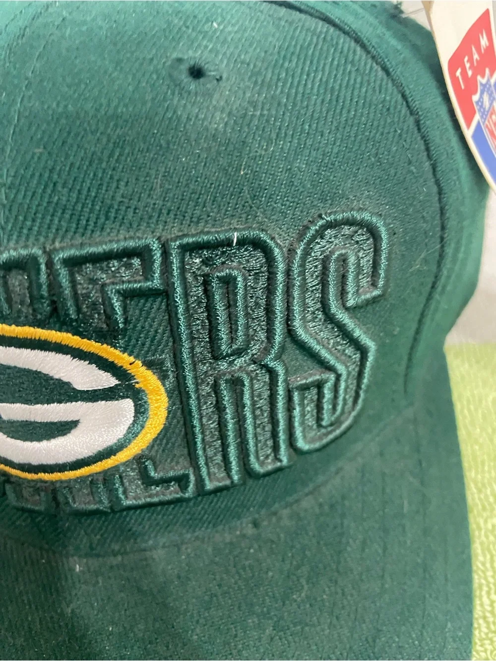 Vintage NWT 90s Green Bay Packers Block G Logo NFL Snapback Hat American Needle